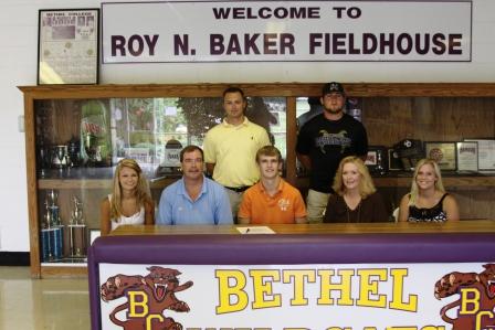 Abby Pierce, Barry Pierce, Jay Pierce, Lori Pierce,Lindsay Pierce, Coach Rusty Thompson, Huntingdon Coach Brandon McCormick